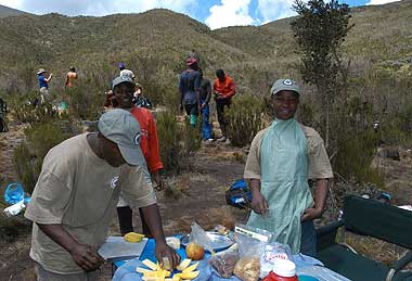 Preparing lunch