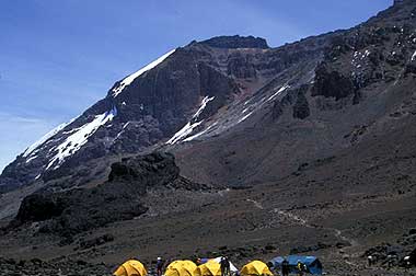 BAI camp beneath the breach wall