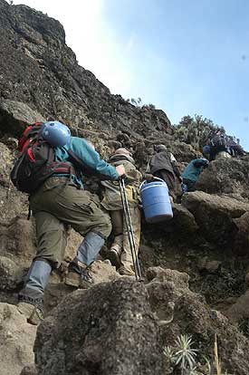 Climbing the Baranco Wall