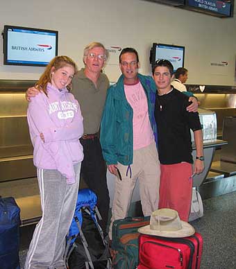 Bill and Tierney McCauley and Steve and Joey Coz leaving from Maimi Airport