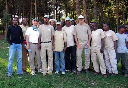 Keith and Mike with their Berg Adventures Team