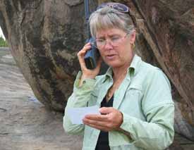 Kellie phoning in from Serengeti