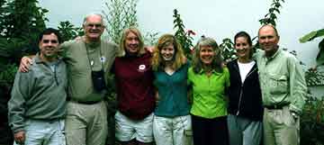 Members of our Lemosho team with Wally Berg and guide Kellie Erwin