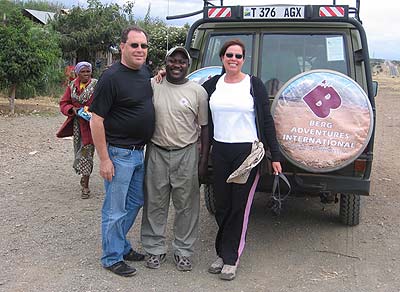 David and Carol with their BAI safari driver David