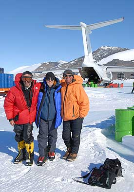 Wayne, Larry and Wally finally leave Antarctica