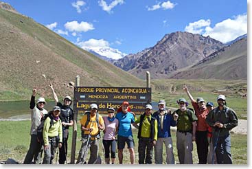 An excited team of Aconcagua climbers!