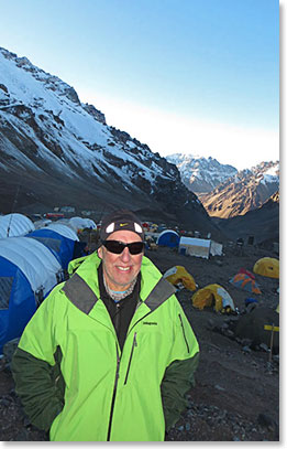 Jean-Pierre enjoying Confluencia Camp