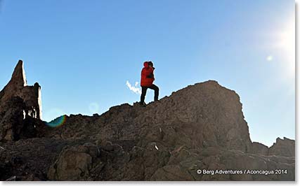 Wally calls into the Berg Adventures office in Alberta Canada to give updates on how the team is doing.