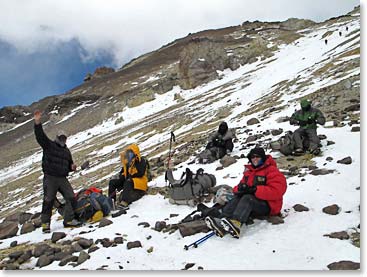 Our Aconcagua Summit Team knows the importance of proper layers. Marie-Jose, Rafael, Simon and Margaret along with their guides had very tough conditions during summit day and the proper gear was essential for their success!