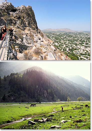 From the ancient city of Osh to the lush green forests of the mountains