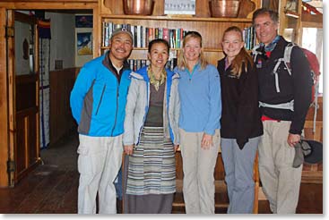 We were very excited to meet Temba’s wife Yangzing at their lodge in Panboche.
