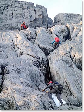 Carstensz Pyramid offered climbers some exciting traverses on their summit day