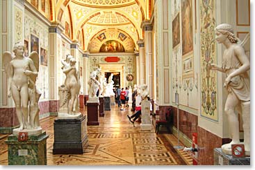 Touring the famous museums in St. Petersburg