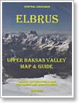 Mt Elbrus The Upper Baksan Valley Map for Mountaineers