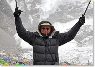 Dr. Charles Martin at Everest Base Camp