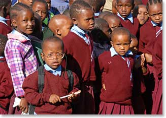 Dr.Martin visited an Arusha school which BAi and its members help support