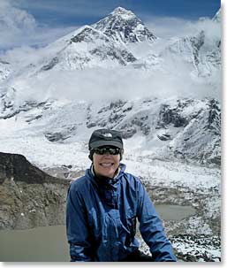 Cami Mattson at the Everest Base Camp