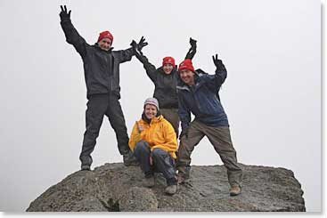 Julia, Greg,Trevor and Tracy on Lava Tower