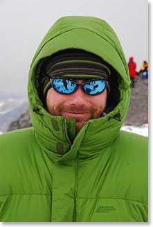 Steve bundled up on the slopes of Aconcagua