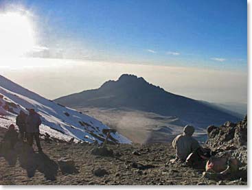 The views high on the Rongai Route are spectacular