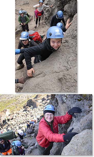 The Barranco Wall is always a fun day on Kilimanjaro but here it shows that proper leadership and equipment (like helmets provided by BAI) is necessary for success!