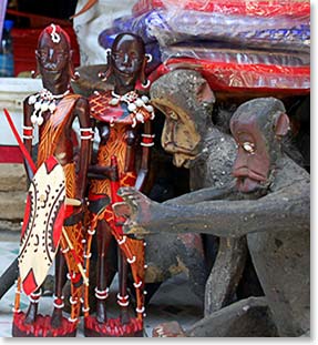 Visiting a market in Arusha