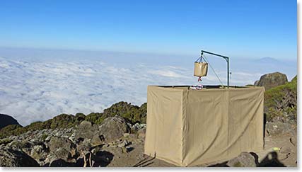 Showers on Kilimanjaro!
