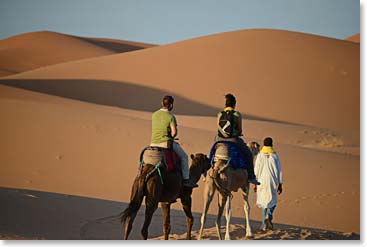 A camel ride through the dessert is a once in a lifetime experience!