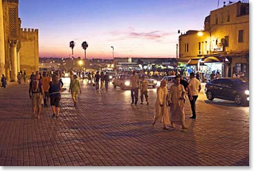 Arriving in the old city of Fes