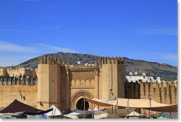 Bab Chorfa, the great city gate of Fes