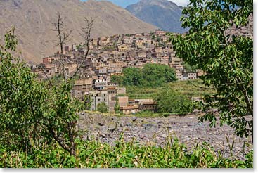 Entering the small village of Imlil