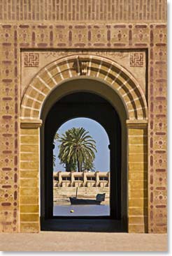 A pavilion outside the medina walls of Marrakesh