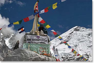 At our final destination - Everest Base Camp