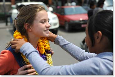 Climbers are welcomed to Nepal.