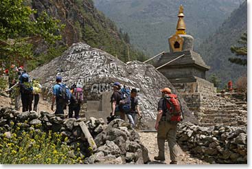 On our way to Namche