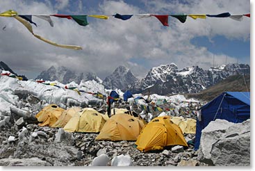 Arriving at Everest Base Camp