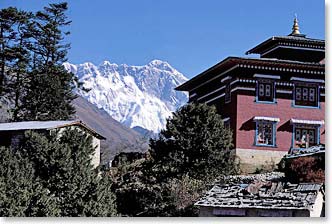 The view from Tengboche Monastery