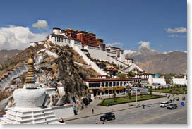 Lhasa’s iconic Potala Palace, the former residence of the Dalai Lama