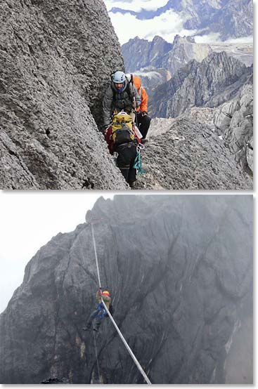 Rock climbing on Carstensz gives climbers great mountaineering experience!