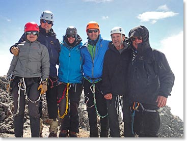 Big smiles on the summit of Carstensz Pyramid