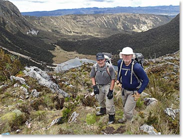 Trekking out from Base Camp