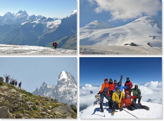 Beautiful climb to the summit of Elbrus