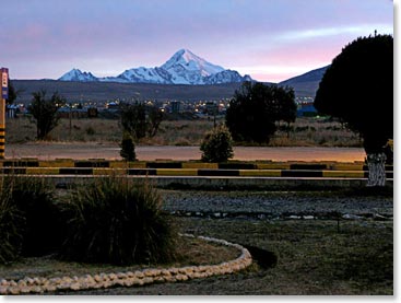 Arriving at La Paz Airport in the early morning light