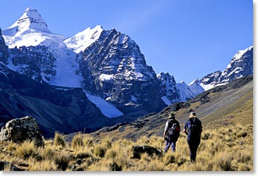 Hiking into Condoriri Base Camp