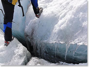 Glacier travel techniques