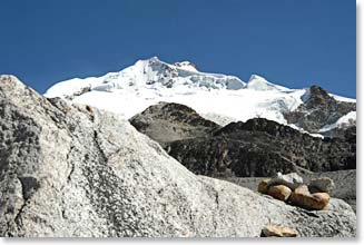 Approaching Huayna Potosi