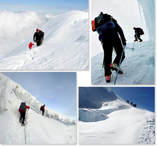 Climbing Cayambe