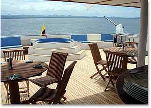 Galapagos Cruise:  Jacuzzi on Board 