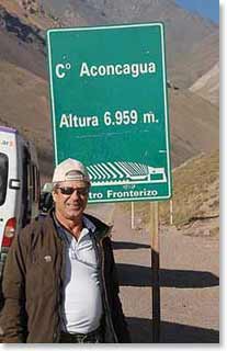 Mike getting closer to Aconcagua
