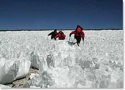 Our trek to high camp